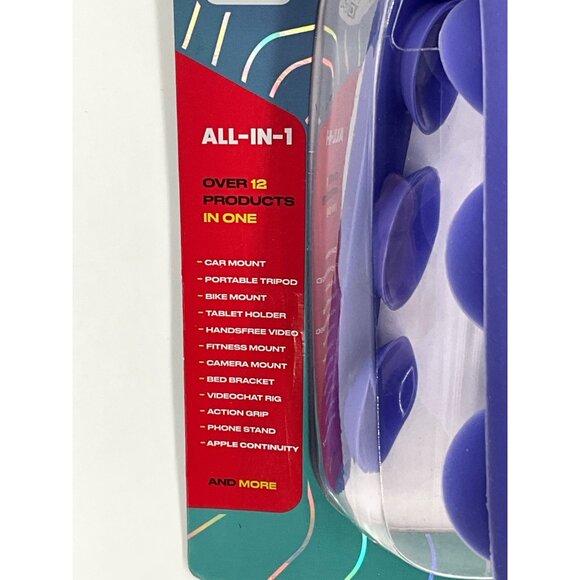 Tenikle Pro Flexible Suction Mount All-In-1 Cellphone Tablet Holder Blue - Picture 2 of 4